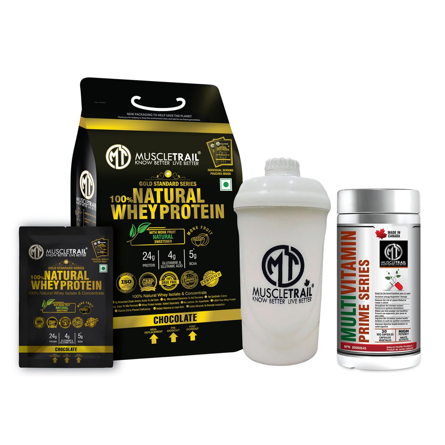 100% Natural Whey Protein + Multivitamins