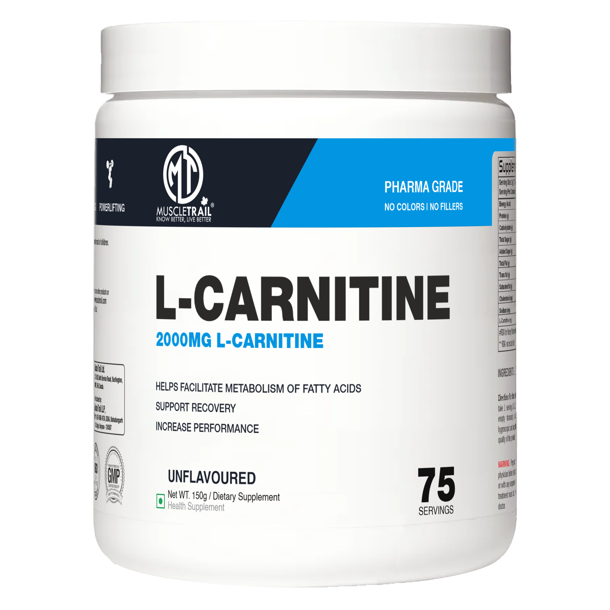 Pharma Grade L-Carnitine for Fat Loss