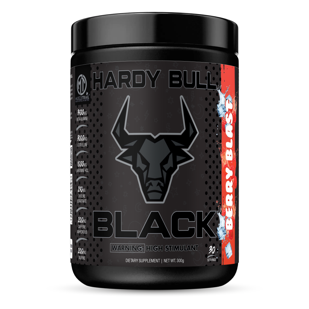 Hardy Bull Black  | High-Stimulant Pre-Workout
